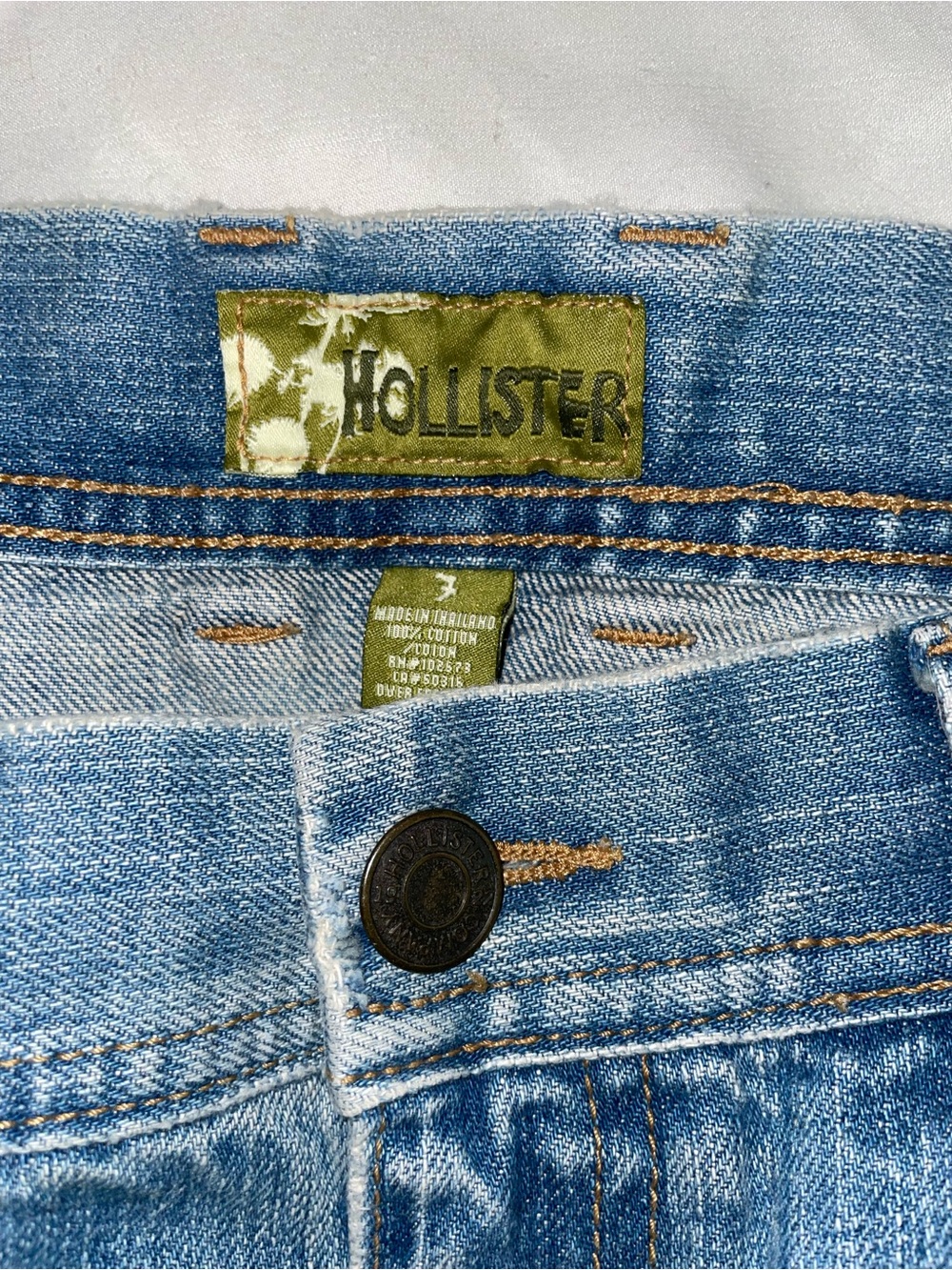 Vintage Y2K Hollister Low Rise Denim Skirt